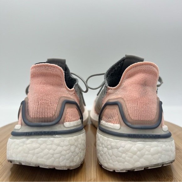 Adidas Ultraboost 19 Grey Clear Orange Size 8 - Picture 6 of 12